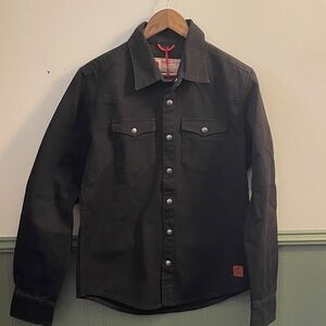 Iron & Resin | Fenceline Shirt Jacket in Black
